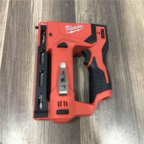 AS-IS Milwaukee 12-Volt Lithium-Ion Cordless 3/8 in. Crown Stapler (Tool-Only)