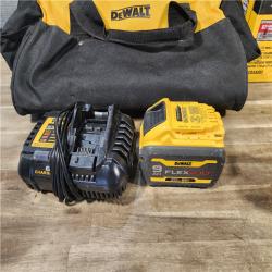 HOUSTON LOCATION - AS-IS DEWALT 20V Lithium-Ion Brushless Cordless 7/16 in. Compact Stud and Joist Drill Kit W/FLEXVOLT Advantage and (1) 9.0Ah Battery