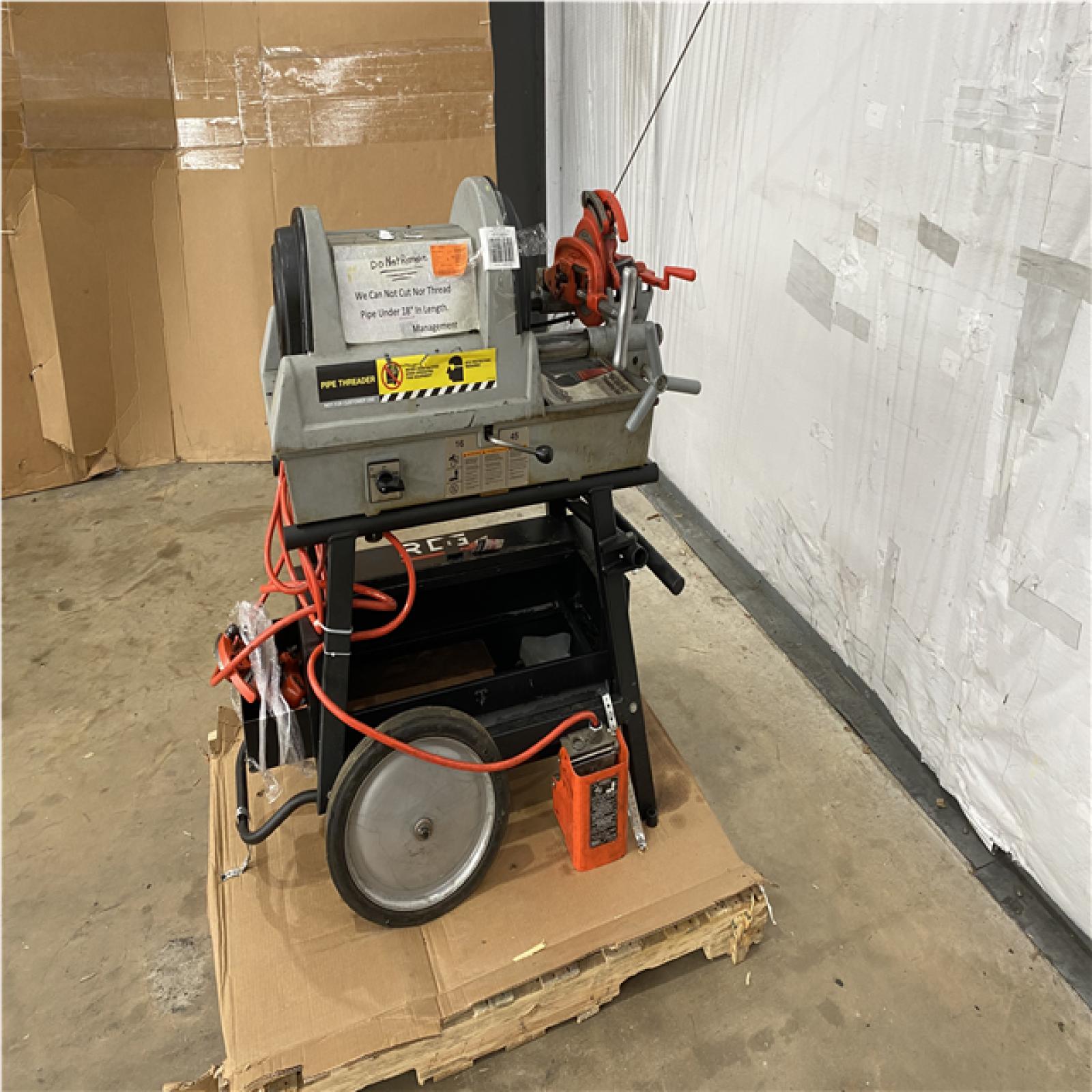 Houston Location - AS-IS Outdoor Power Equipment RIDGID PIPE & BOLT THREADING MACHINE