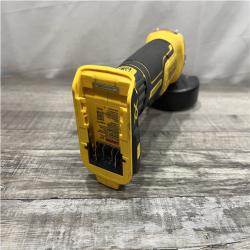 AS-IS DEWALT 20V MAX XR Cordless Brushless 4.5 in. Slide Switch Small Angle Grinder with Kickback Brake (Tool Only)