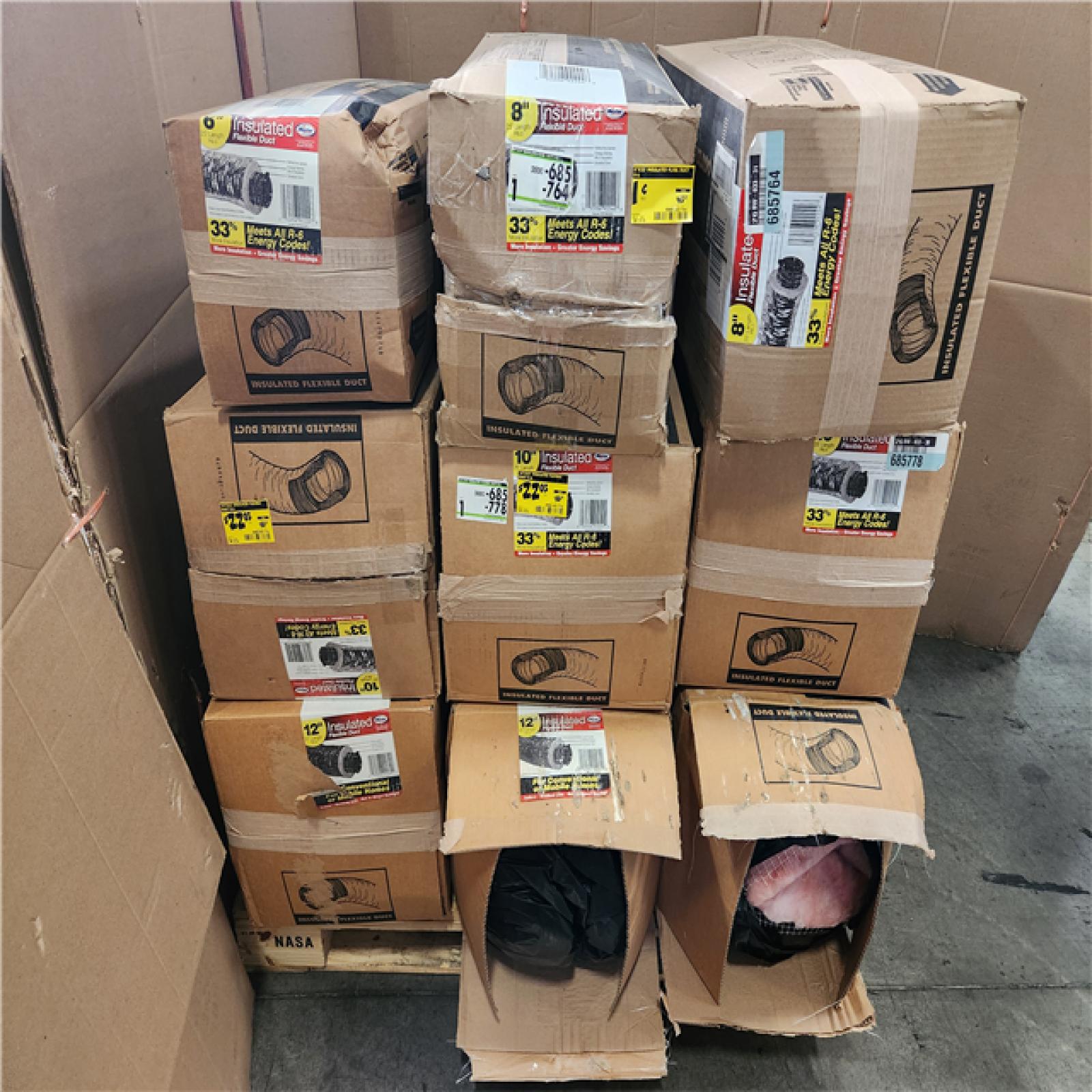 Phoenix NEW Master Flow Insulated Flexible Duct R6 Silver Jacket Pallet (9-Boxes)