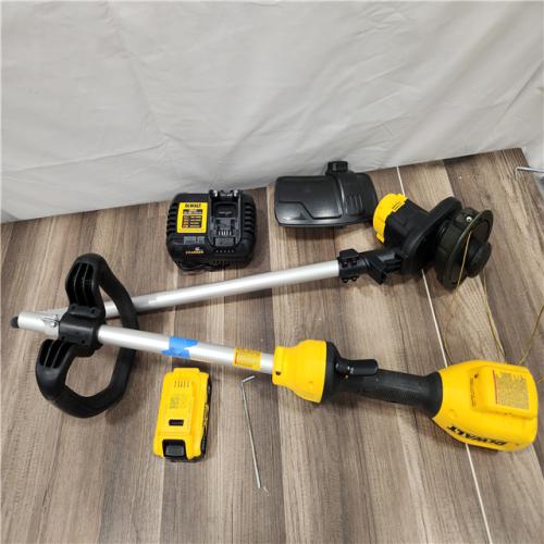 AS-IS DEWALT 20V MAX 13 in. Cordless Battery Powered String Trimmer Kit with (1) 4 Ah Battery & Charger