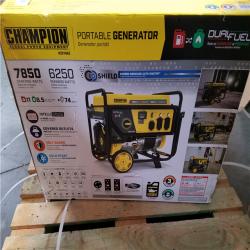 CALIFORNIA AS-IS CHAMPION DUAL FUEL PORTABLE GENERATOR