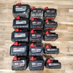 HOUSTON LOCATION - AS-IS MILWAUKEE BATTERY PACK QTY - 15