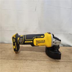 AS-IS- DEWALT 20V XR Cordless 4-1/2. in. to 5 in. Variable Speed Angle Grinder (Tool Only)
