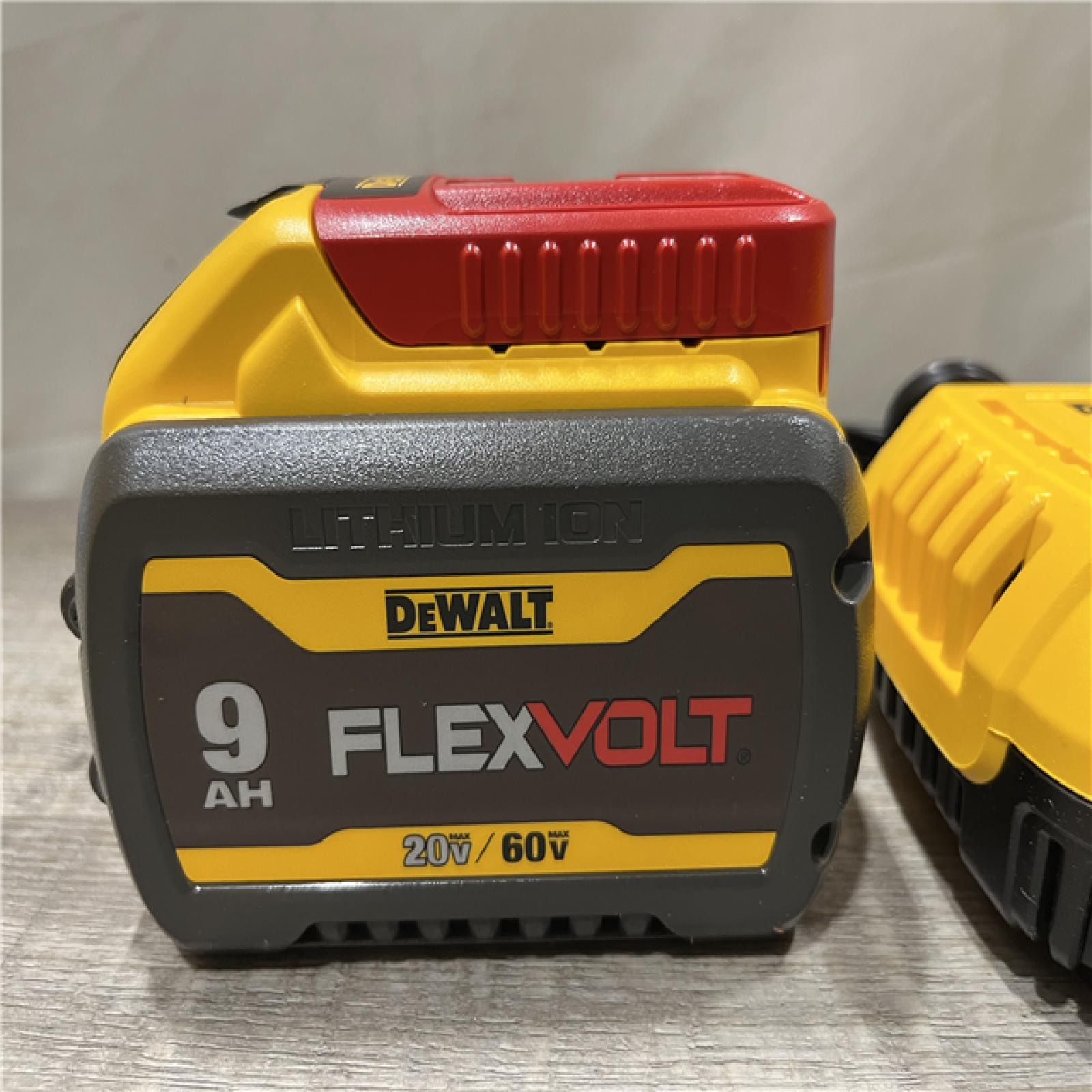 AS-IS DEWALT 20V/60V MAX FLEXVOLT Lithium-Ion 9.0Ah Battery and Charger Starter Kit