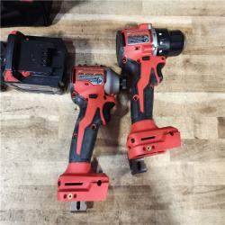 HOUSTON LOCATION - AS - IS Milwaukee 2 Tool Combo Kit W/ (2) Battery & Charger
