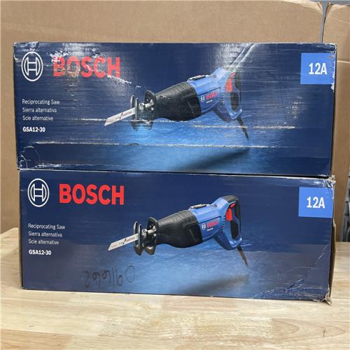 NEW!- BOSCH 12 Amp Corded 1 in. Compact Reciprocating Saw (2 UNITS)