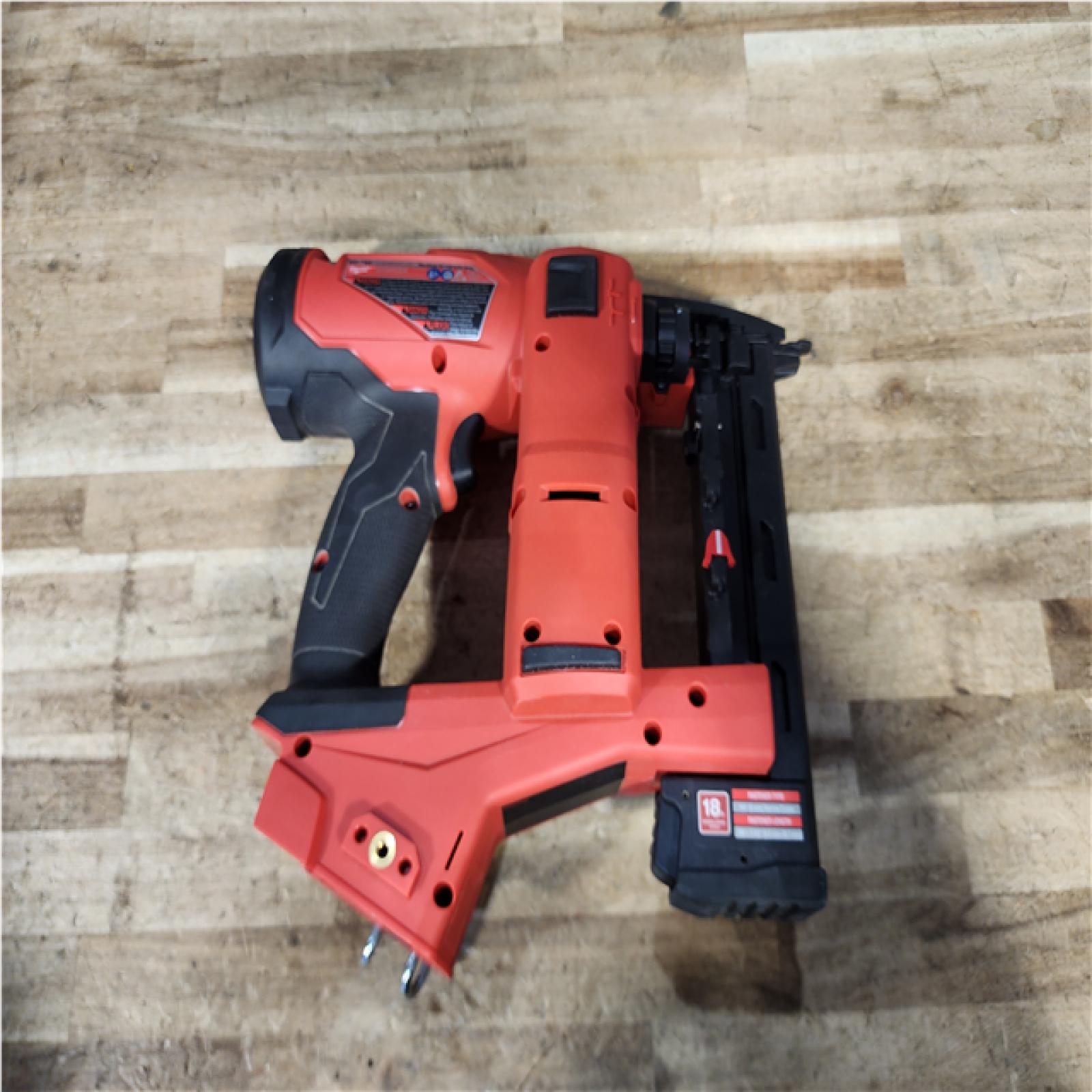Houston Location AS-IS Milwaukee FUEL 18-Volt Lithium-Ion Brushless Cordless 18-Gauge 1/4 in. Narrow Crown Stapler (Tool-Only)