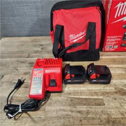 HOUSTON LOCATION - AS-IS Milwaukee M18 18V Lithium-Ion Brushless Cordless Compact Drill/Impact Combo Kit (2-Tool) W/(2) 2.0 Ah Batteries  Charger & Bag