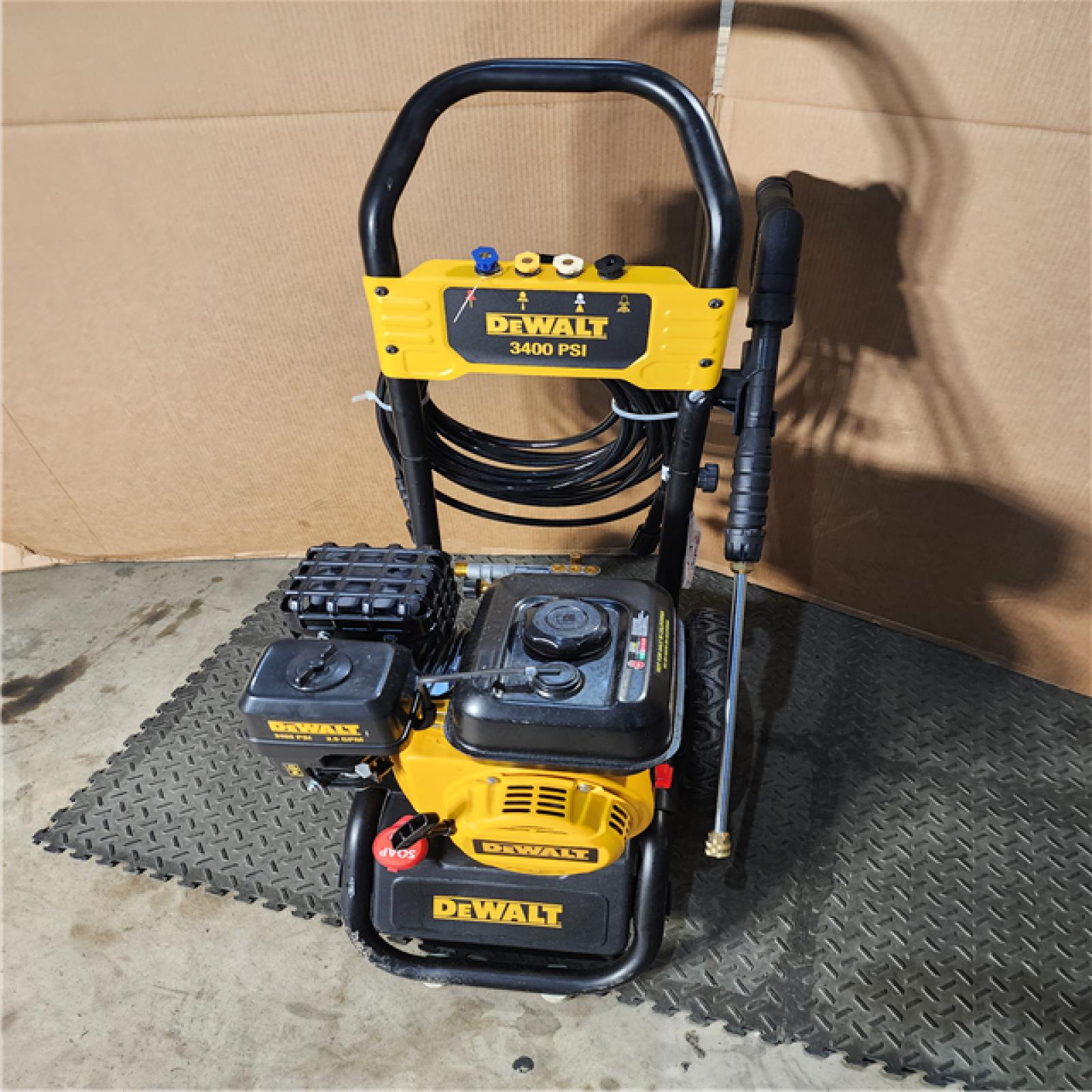 HOUSTON LOCATION - AS-IS DEWALT 3400 PSI 2.5 GPM Gas Cold Water Pressure Washer with 208cc Engine