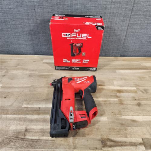 HOUSTON LOCATION - AS-IS M12 FUEL 12-Volt Lithium-Ion Brushless Cordless 18-Guage Compact Brad Nailer (Tool Only)