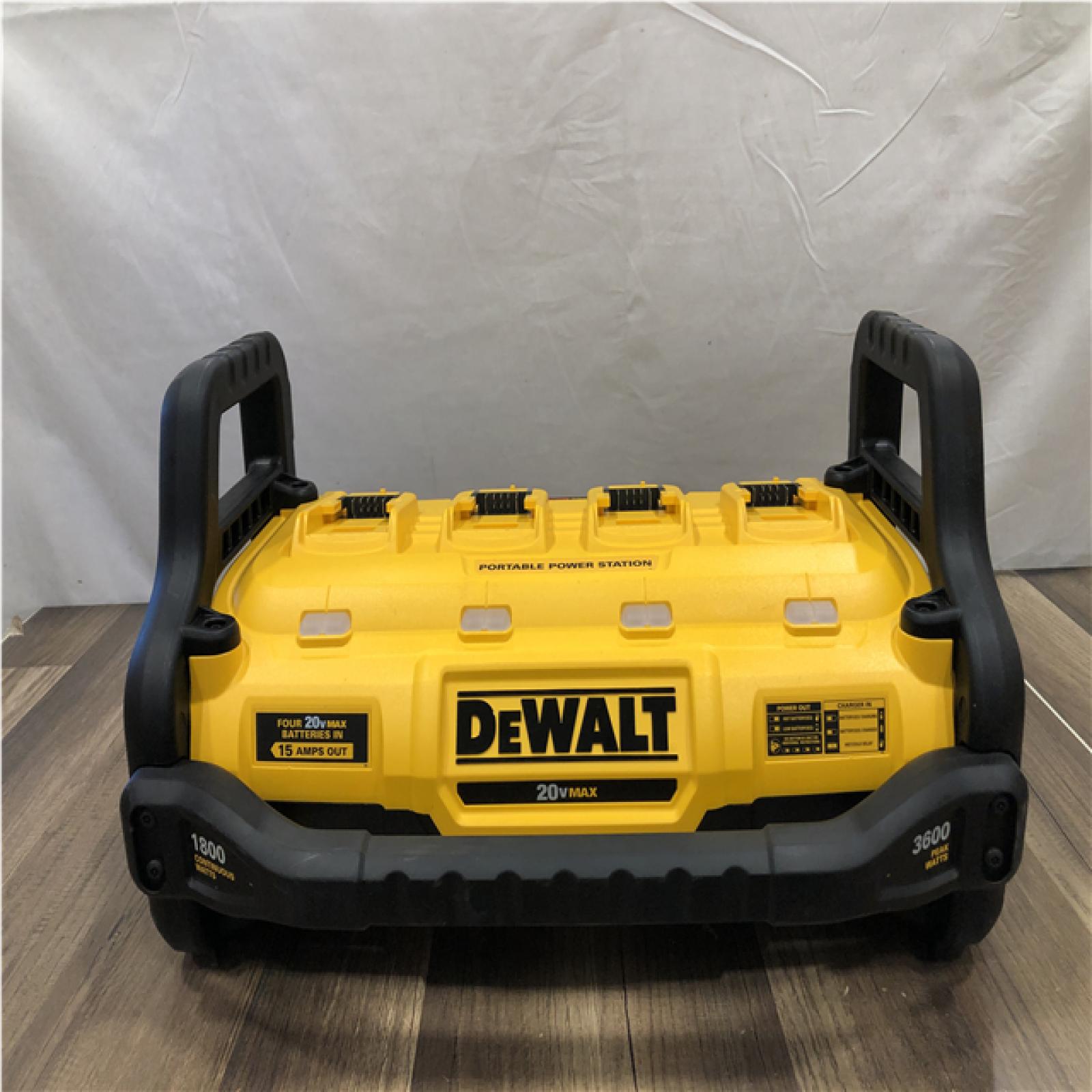AS-IS DEWALT 1800 Watt Portable Power Station and 20V/60V MAX Lithium-Ion Battery Charger