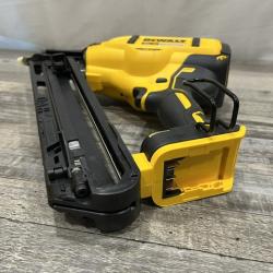 AS-IS DEWALT Cordless 20V MAX XR Angled Finish Nailer (Tool Only)