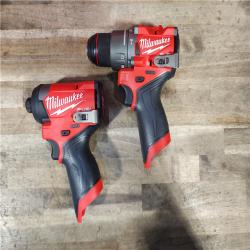 HOUSTON LOCATION - AS-IS (APPEARS LIKE NEW) Milwaukee 3497-22 12V Brushless Hammer Drill and Impact Driver Combo Kit
