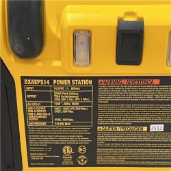 AS-IS DEWALT DXAEPS14 Battery Booster Jump Starter/Power Station 500w