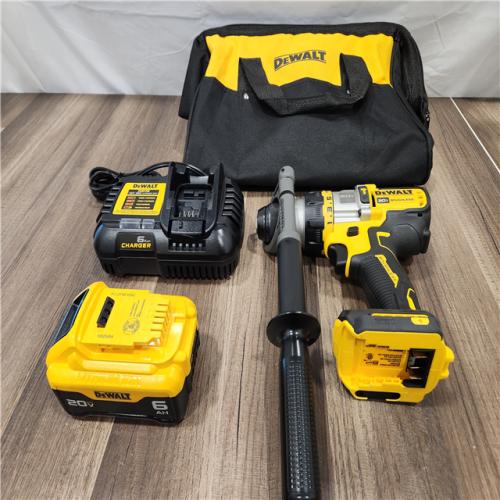 AS-IS DEWALT20V Lithium-Ion Compact Cordless 1/2 in. Hammer Drill with 6.0 Ah Battery Pack and Charger Kit