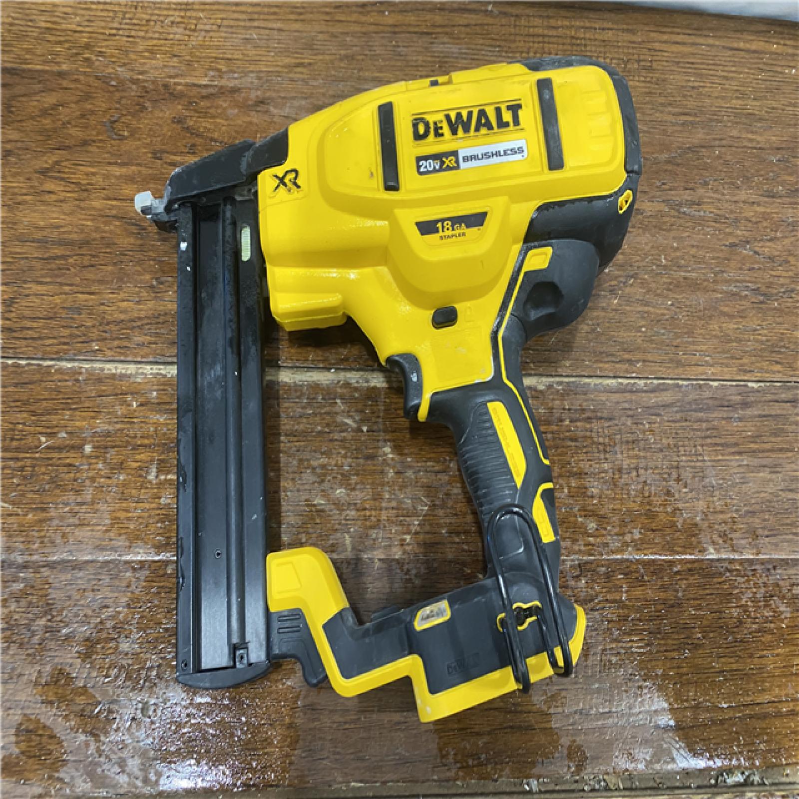 AS-IS DEWALT Cordless 18-Gauge Narrow Crown Stapler (Tool Only)