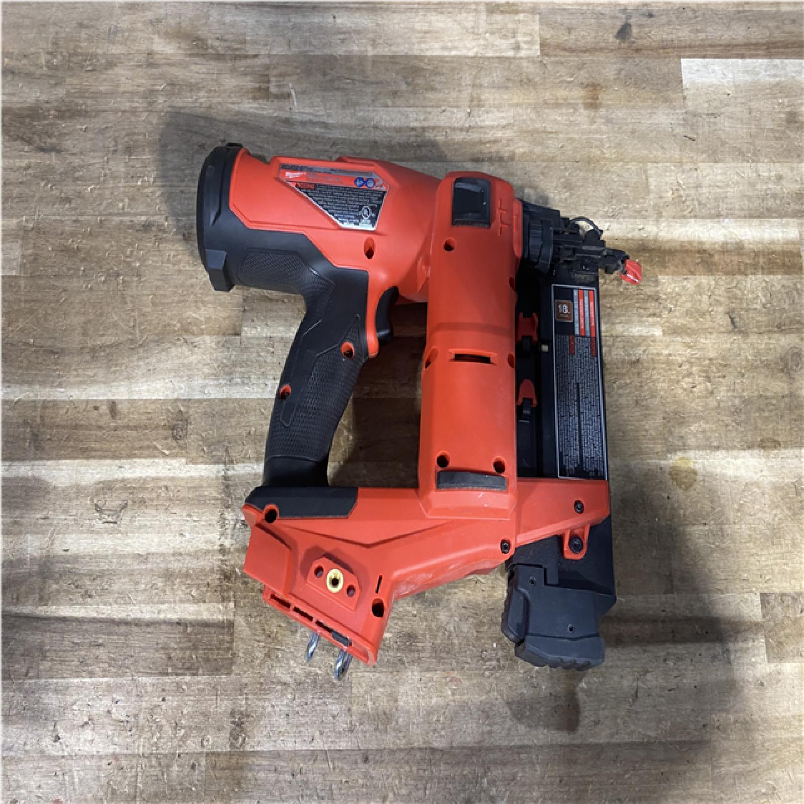 Houston Location AS-IS Milwaukee FUEL 18-Volt Lithium-Ion Brushless Cordless Gen II 18-Gauge Brad Nailer (Tool-Only)