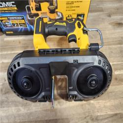HOUSTON LOCATION - AS-IS (APPEARS LIKE NEW) DeWalt 20V MAX ATOMIC Cordless Brushless Compact Band Saw Kit (Battery & Charger)