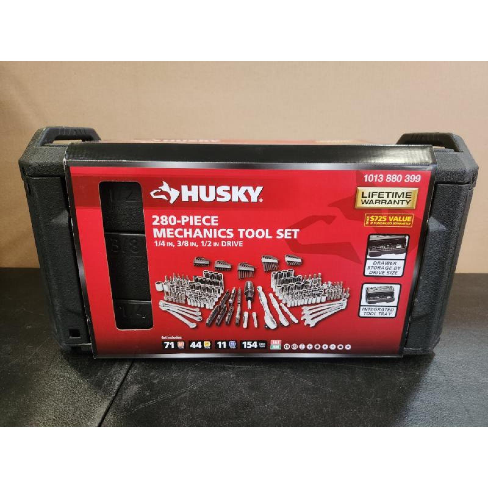 Phoenix NEW Husky 280-Piece SAE/Metric Mechanics Tool Set with Tool Box (SEALED)