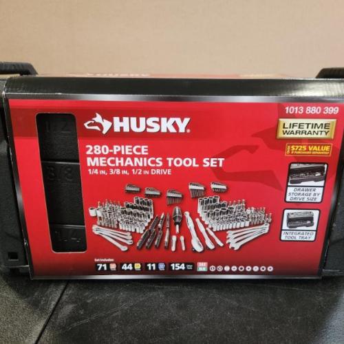 Phoenix NEW Husky 280-Piece SAE/Metric Mechanics Tool Set with Tool Box (SEALED)
