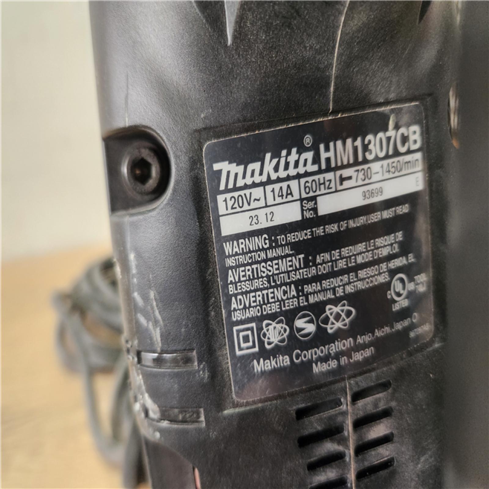 Makita 14 Amp 1-1/8 in. Hex Corded Variable Speed 35 lb. Demolition Hammer w/ Soft Start, LED, (1) Bull Point and Hard Case