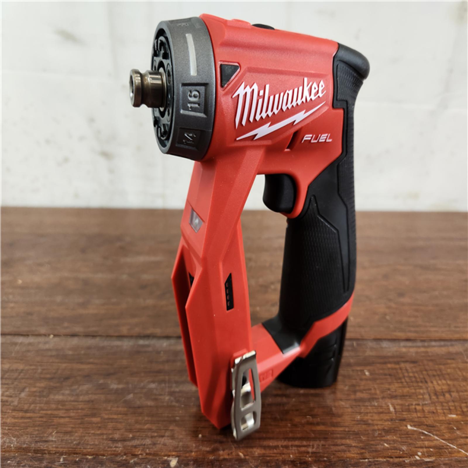 AS-IS Milwaukee M12 FUEL 12V Brushless Cordless (4-in-1) Installation Drill/Driver Kit