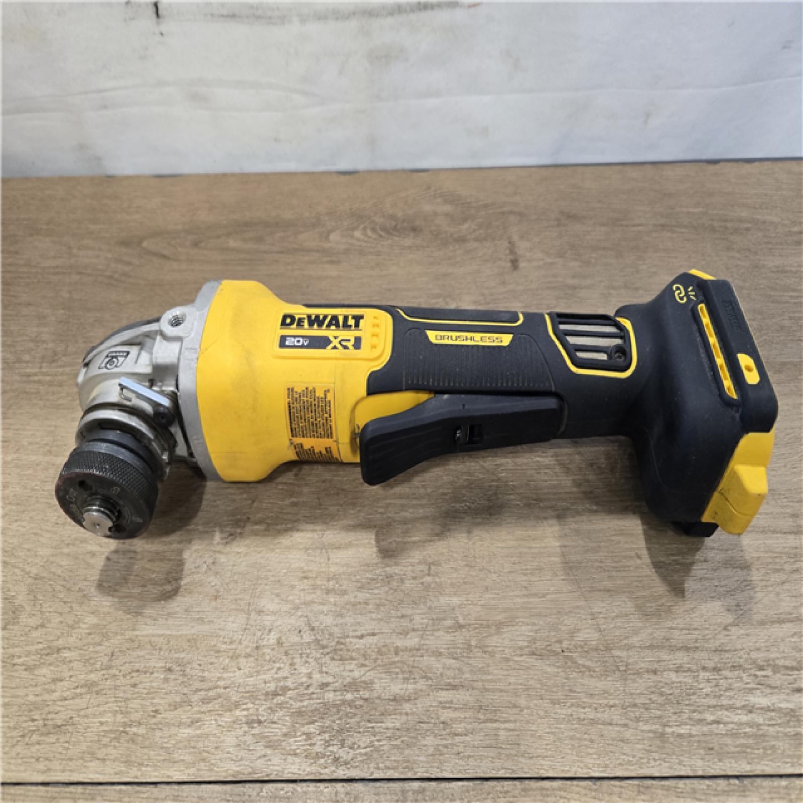 AS-IS DEWALT 20V XR Cordless 4-1/2. in. to 5 in. Variable Speed Angle Grinder (Tool Only)