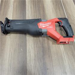 AS-IS MILWAUKEE M18 FUEL 18V Lithium-Ion Brushless Cordless SAWZALL Reciprocating Saw Kit W/one 5.0 Ah Batteries, Charger and Case