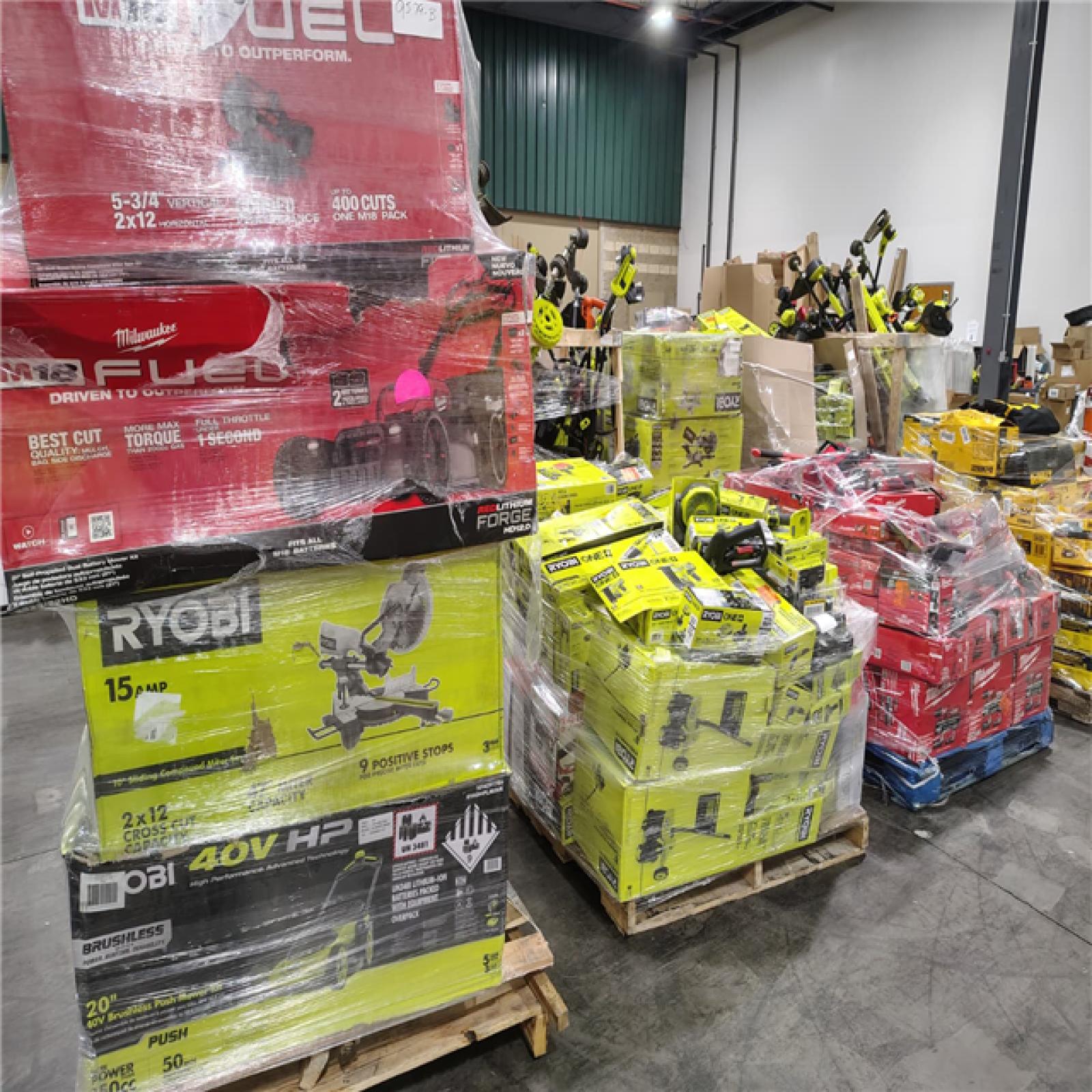 Pittston Location As-Is Power Tools Partial Truckload (10 Pallets) 9579-B