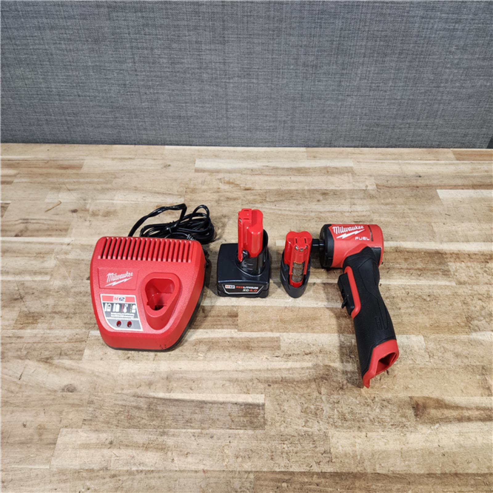 HOUSTON LOCATION - AS - IS Milwaukee FUEL 12V Lithium-Ion Brushless Cordless 1/4 in. Right Angle Die Grinder Kit