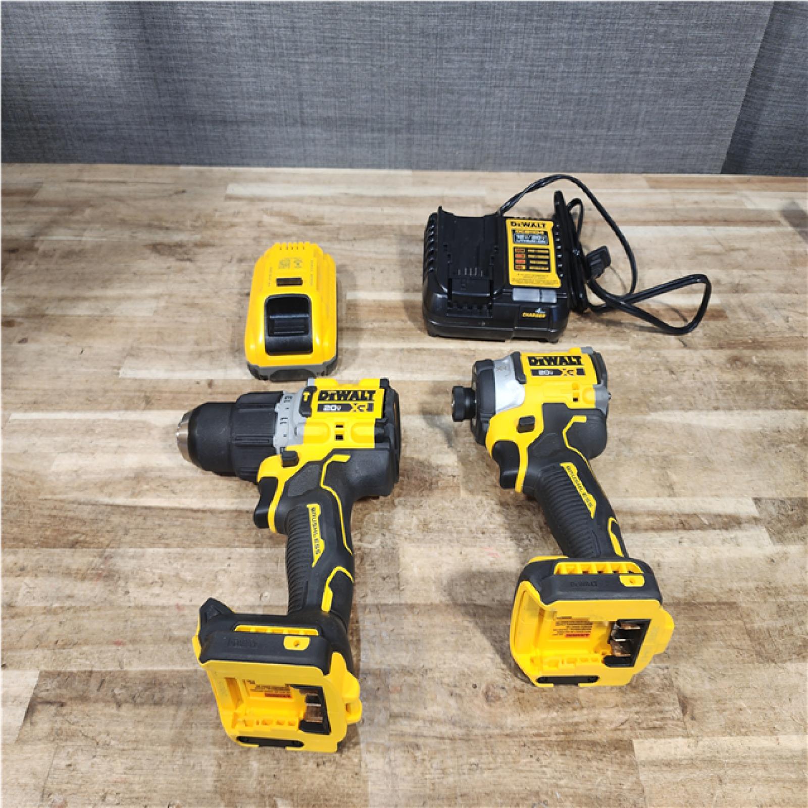 Houston Location AS-IS DEWALT 20V XR Lithium-Ion Cordless 2-Tool Combo Kit