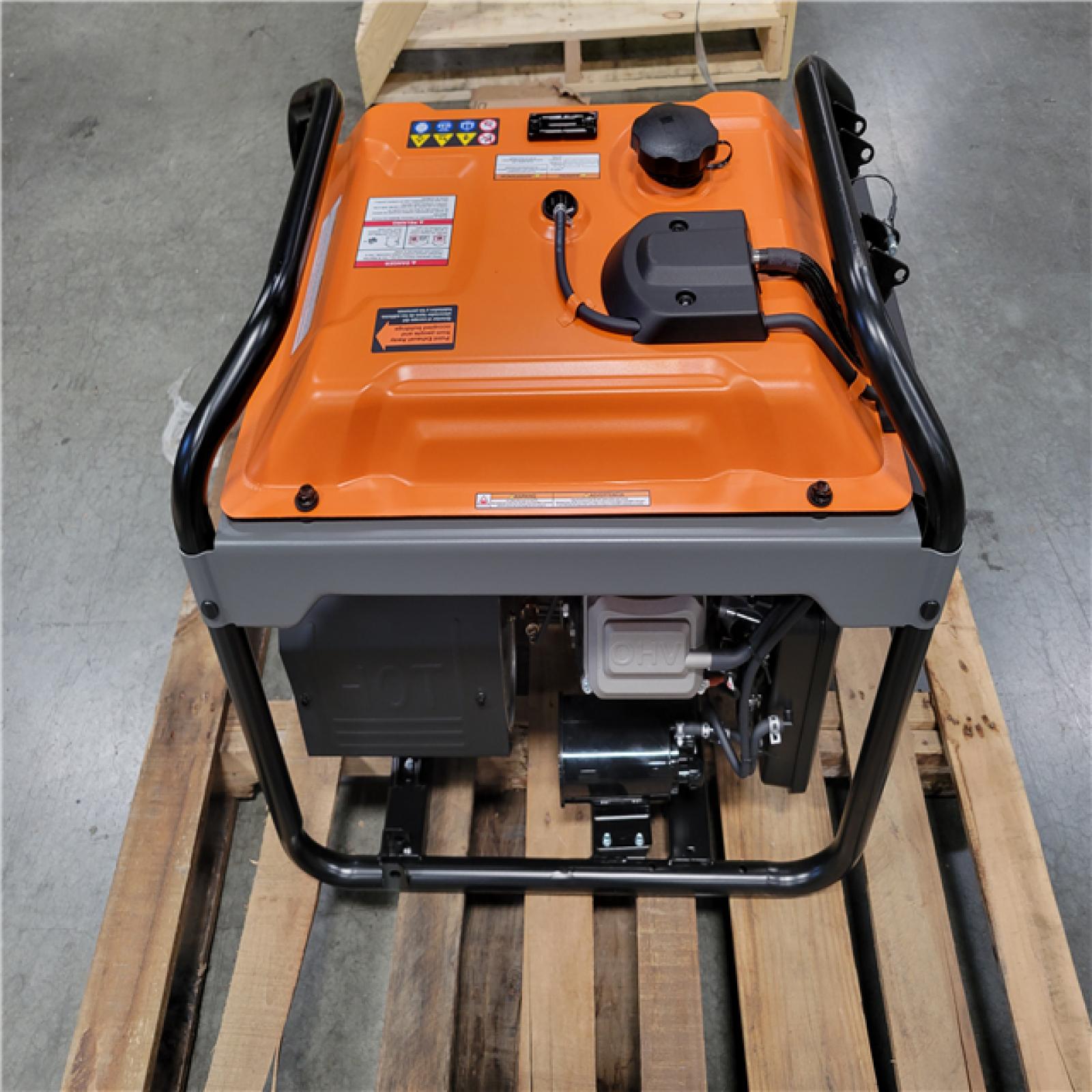 CALIFORNIA AS-IS NEW GENERAC 8,125/6500-WATT ELECTRIC START DUAL FUEL PORTABLE GENERATOR W/ COSENSE