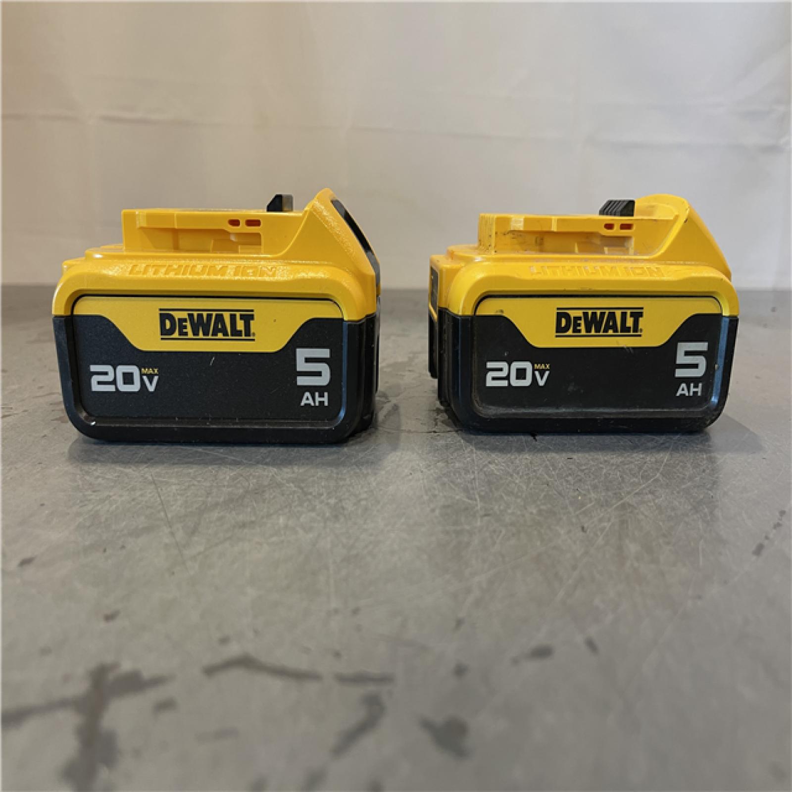 AS-IS - DEWALT 20V MAX XR Premium Lithium-Ion 5.0Ah Battery Pack (2 Pack)