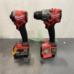 AS-IS - Milwaukee M18 FUEL 18V Lithium-Ion Brushless Cordless Hammer Drill and Impact Driver Combo Kit (2-Tool) with 2 Batteries