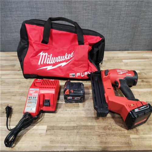 HOUSTON LOCATION - AS - IS Milwaukee FUEL GEN II 18-Volt 18-Gauge Lithium-Ion Brushless Cordless Brad Nailer Kit