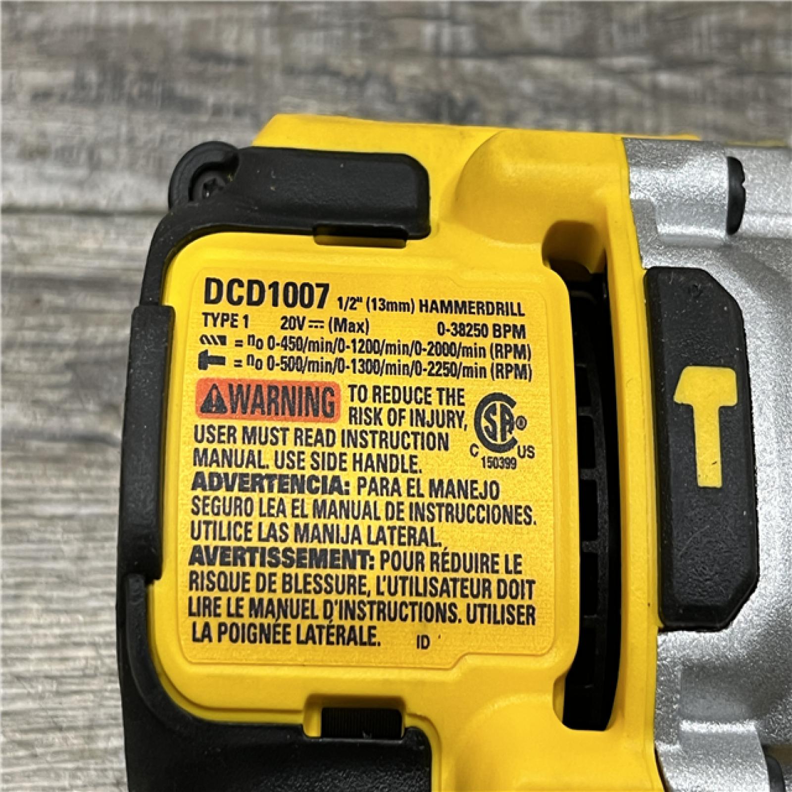 AS-IS DEWALT 20V XR Lithium-Ion Cordless Hammer Drill Kit