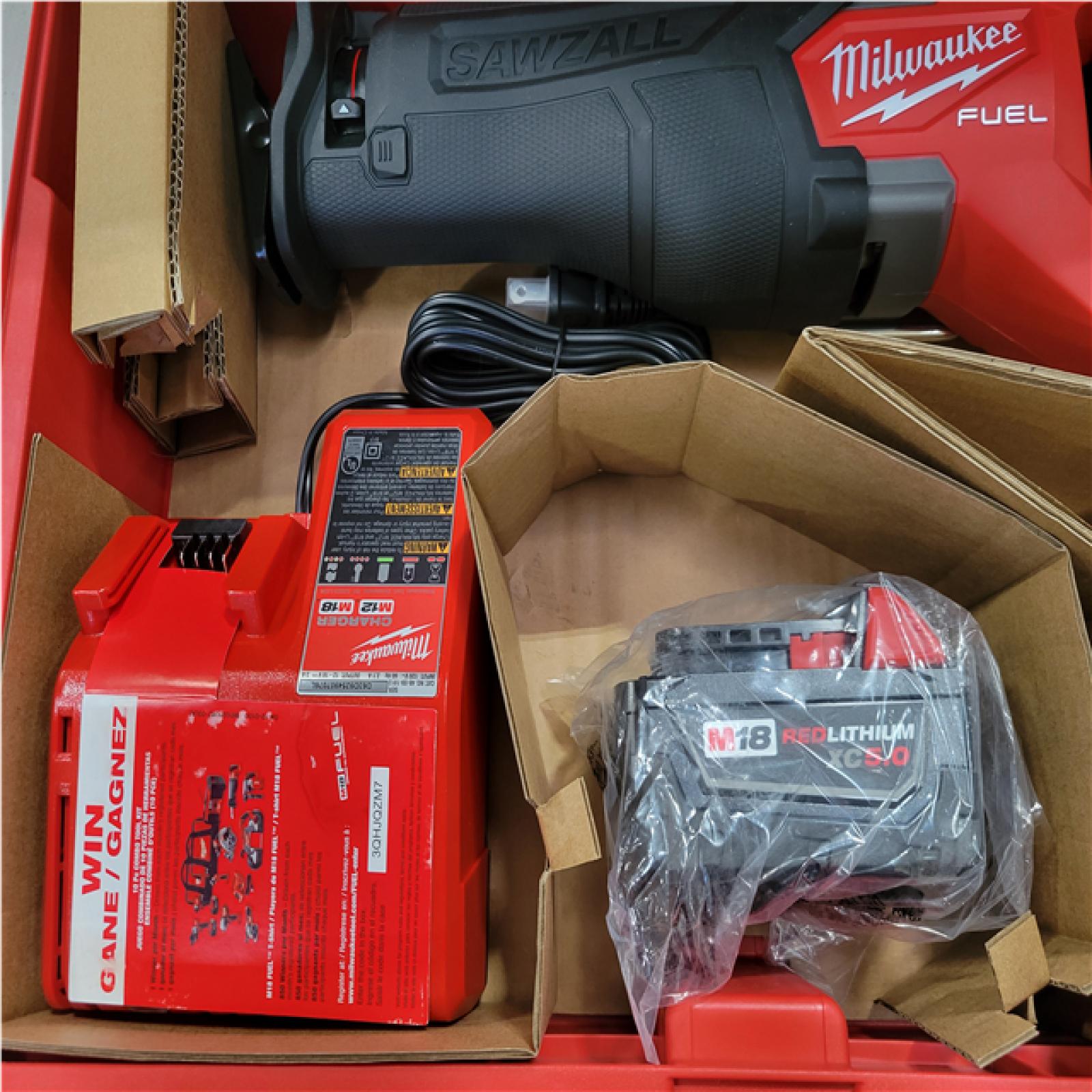 CALIFORNIA AS-IS MILWAUKEE M18 FUEL SAWZALL PACKOUT KIT