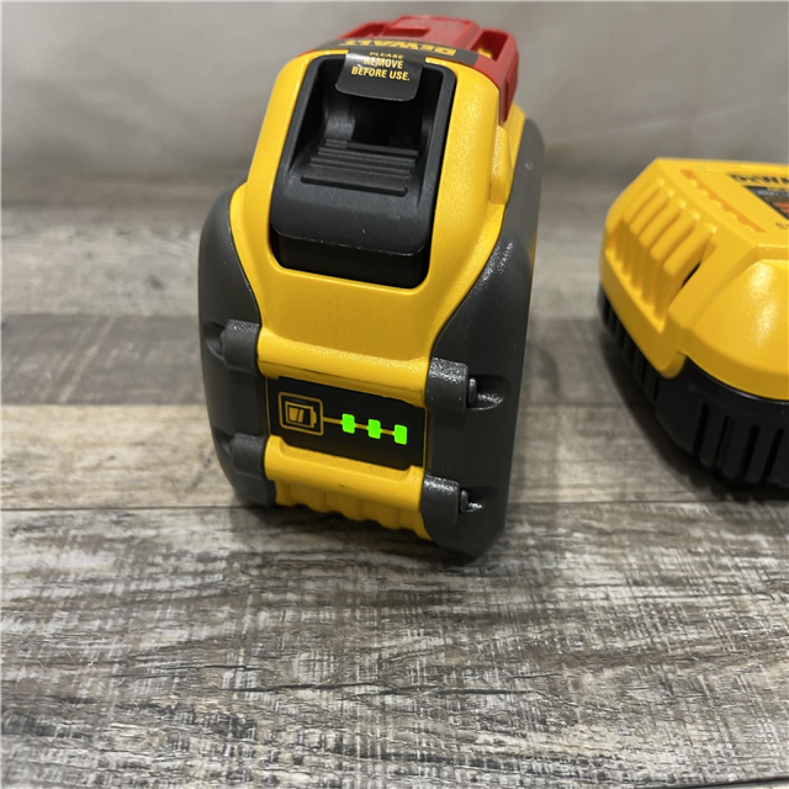AS-IS DEWALT 20V/60V MAX FLEXVOLT Lithium-Ion 9.0Ah Battery and Charger Starter Kit