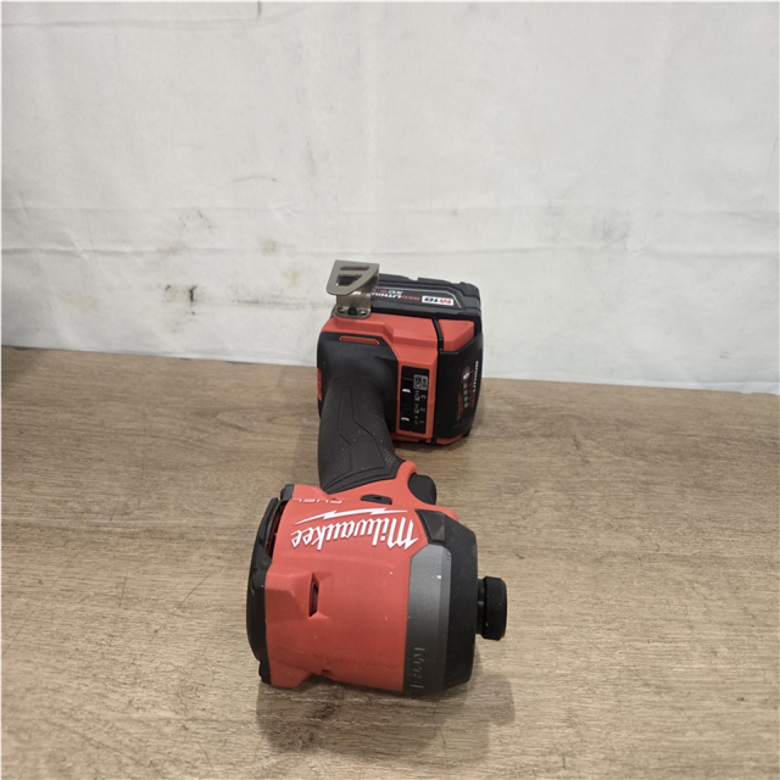 AS-IS Milwaukee FUEL 18V Lithium-Ion Brushless Cordless Hammer Drill and Impact Driver Combo Kit