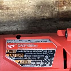 Houston Location AS-IS Milwaukee  FUEL 12V Lithium-Ion Brushless Cordless 3/8 in. Right Angle Impact Wrench (Tool-Only)