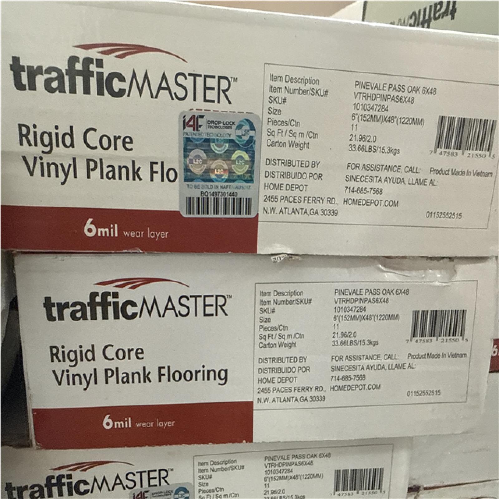 CALIFORNIA AS IS TRAFFIC MASTER VINYL PLANK FLOORING