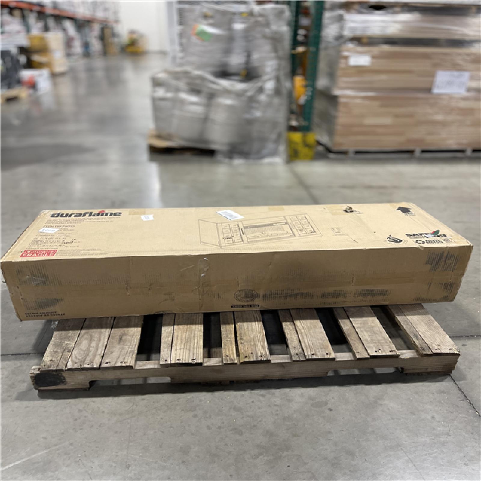 DALLAS LOCATION- NEW!- TWIN STAR HOME DURAFLAME NATURAL WALNUT ELECTRIC FIREPLACE TV STAND