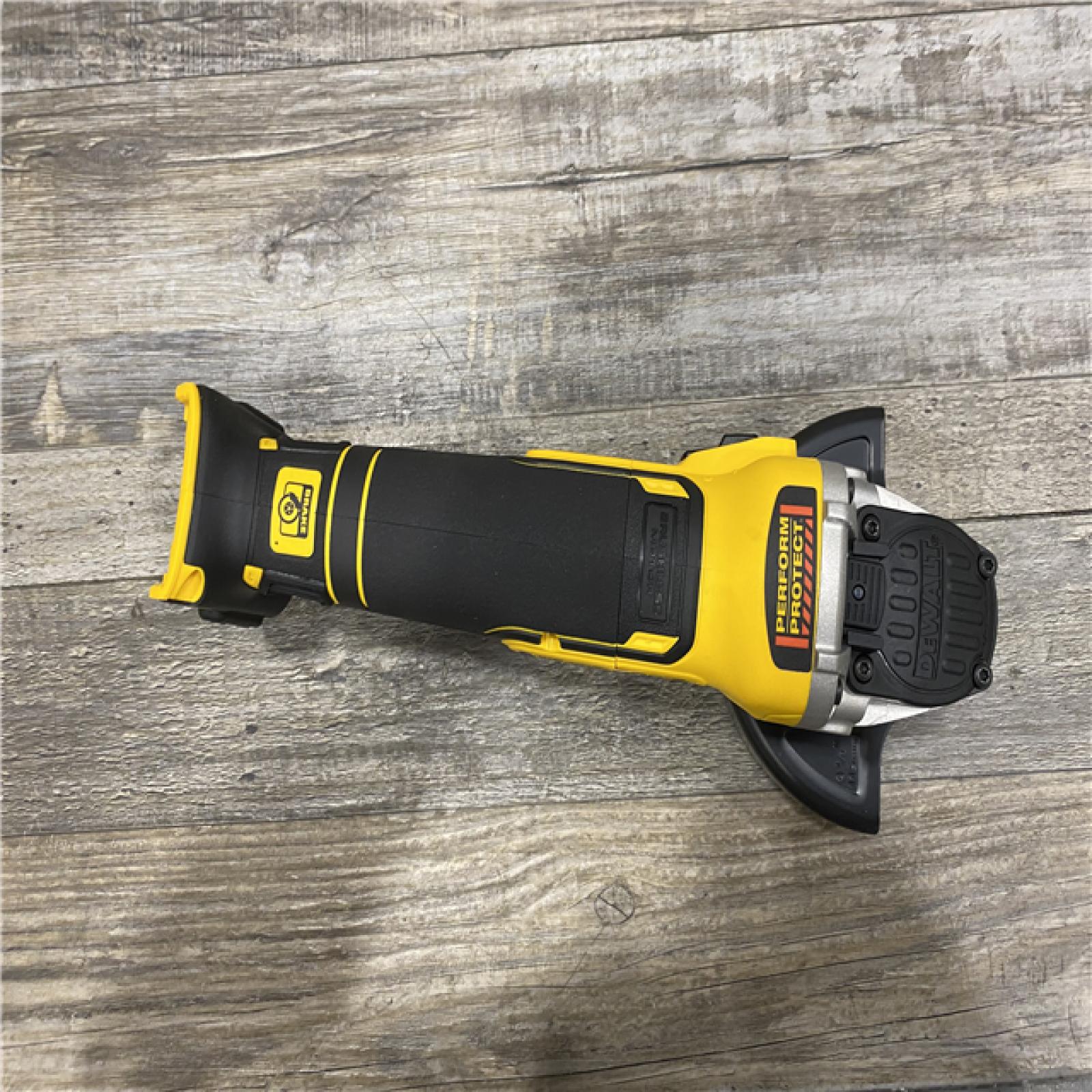 AS-IS- DEWALT 20V MAX XR Cordless Brushless 4.5 in. Slide Switch Small Angle Grinder with Kickback Brake (Tool Only)