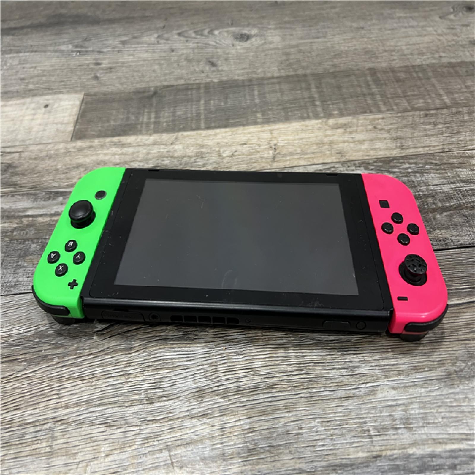 AS-IS Nintendo Switch – OLED Model W\Joy-Con Neon Pink/Neon Green
