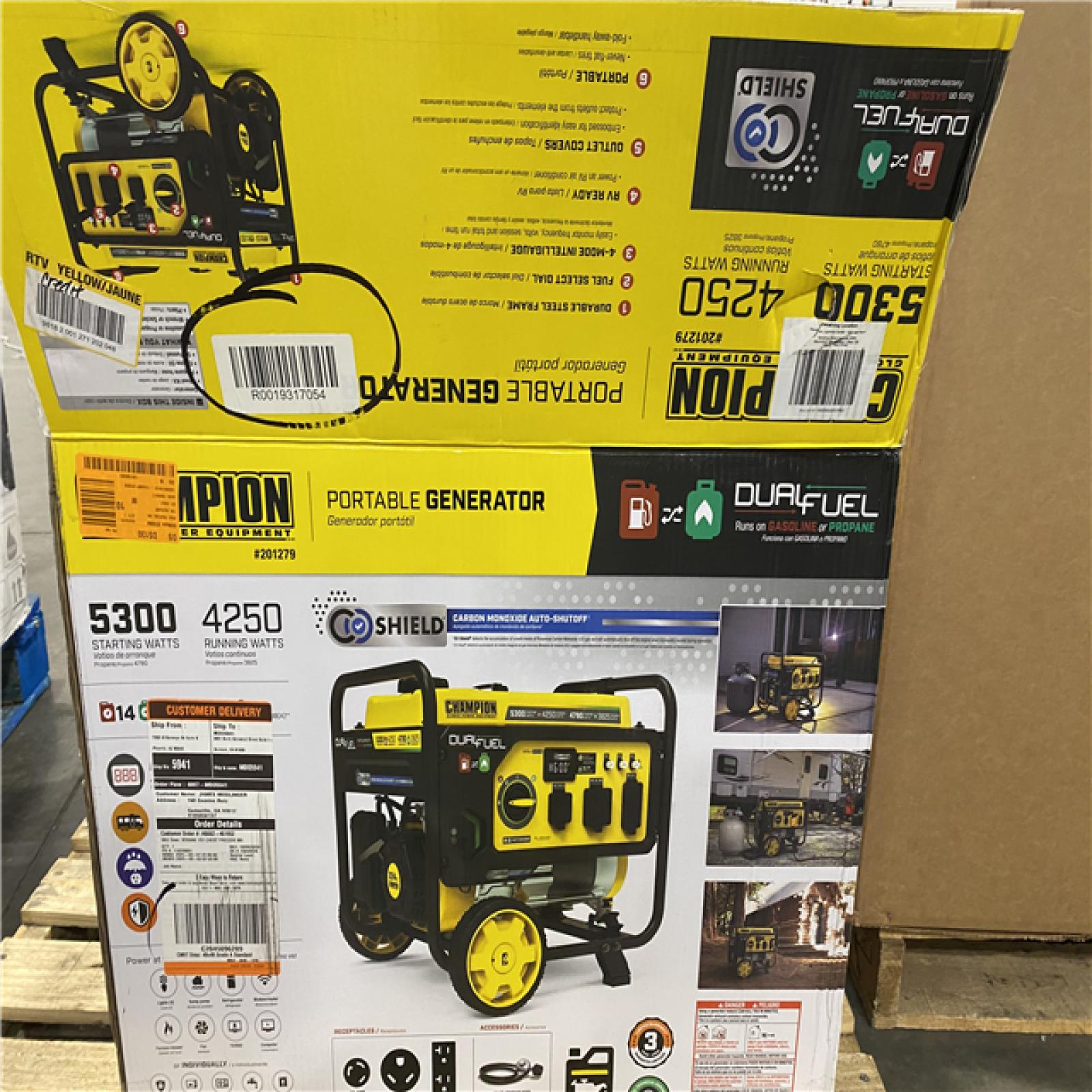 Dallas Location - As-Is Champion Power Equipment 5300/4250-Watt Gasoline Portable Generator
