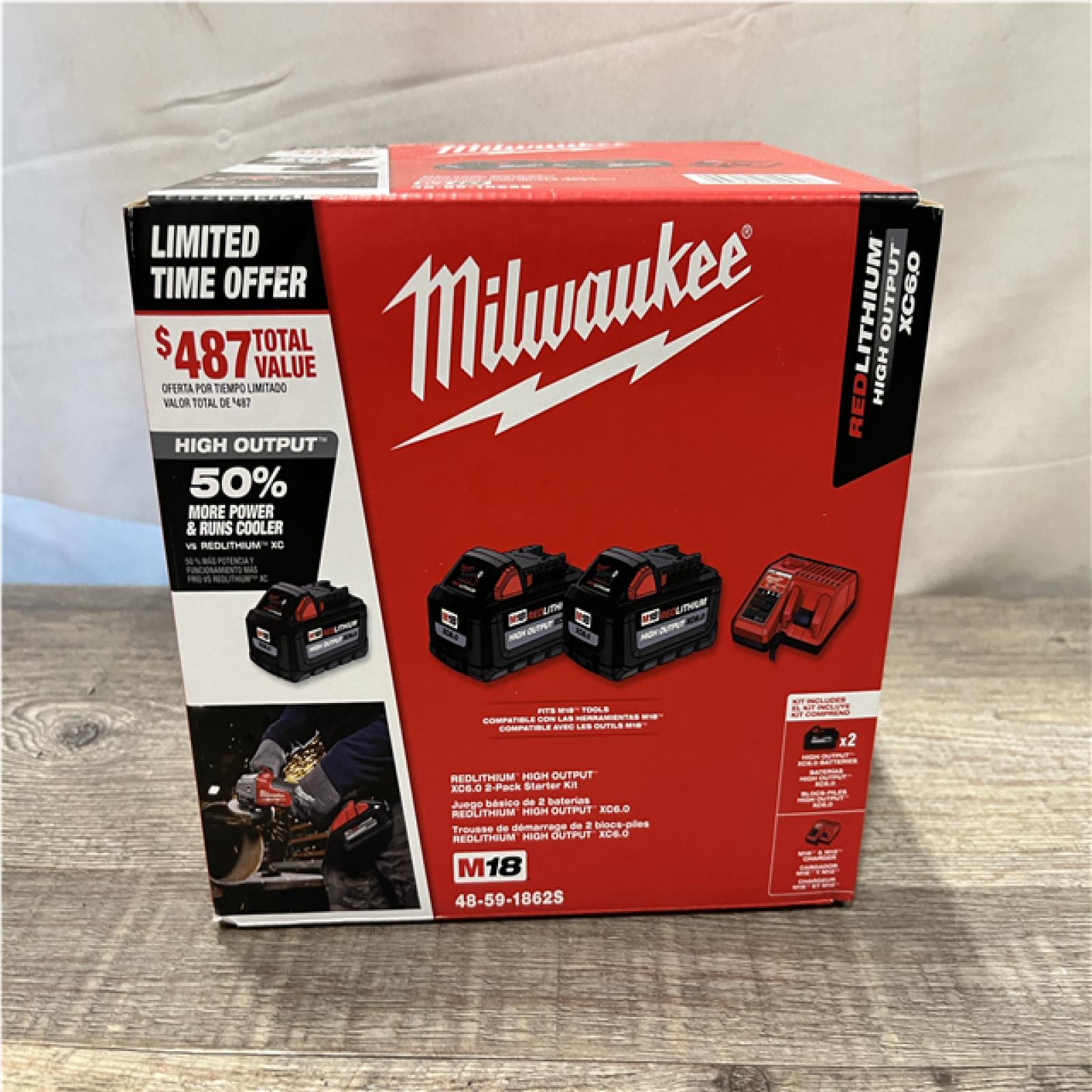 NEW - Milwaukee 18-Volt Lithium-Ion High Output Starter Kit