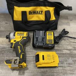 AS-IS DEWALT Atomic 20V Max Lithium-Ion Brushless Cordless Compact 1/4 in. Impact Driver Kit