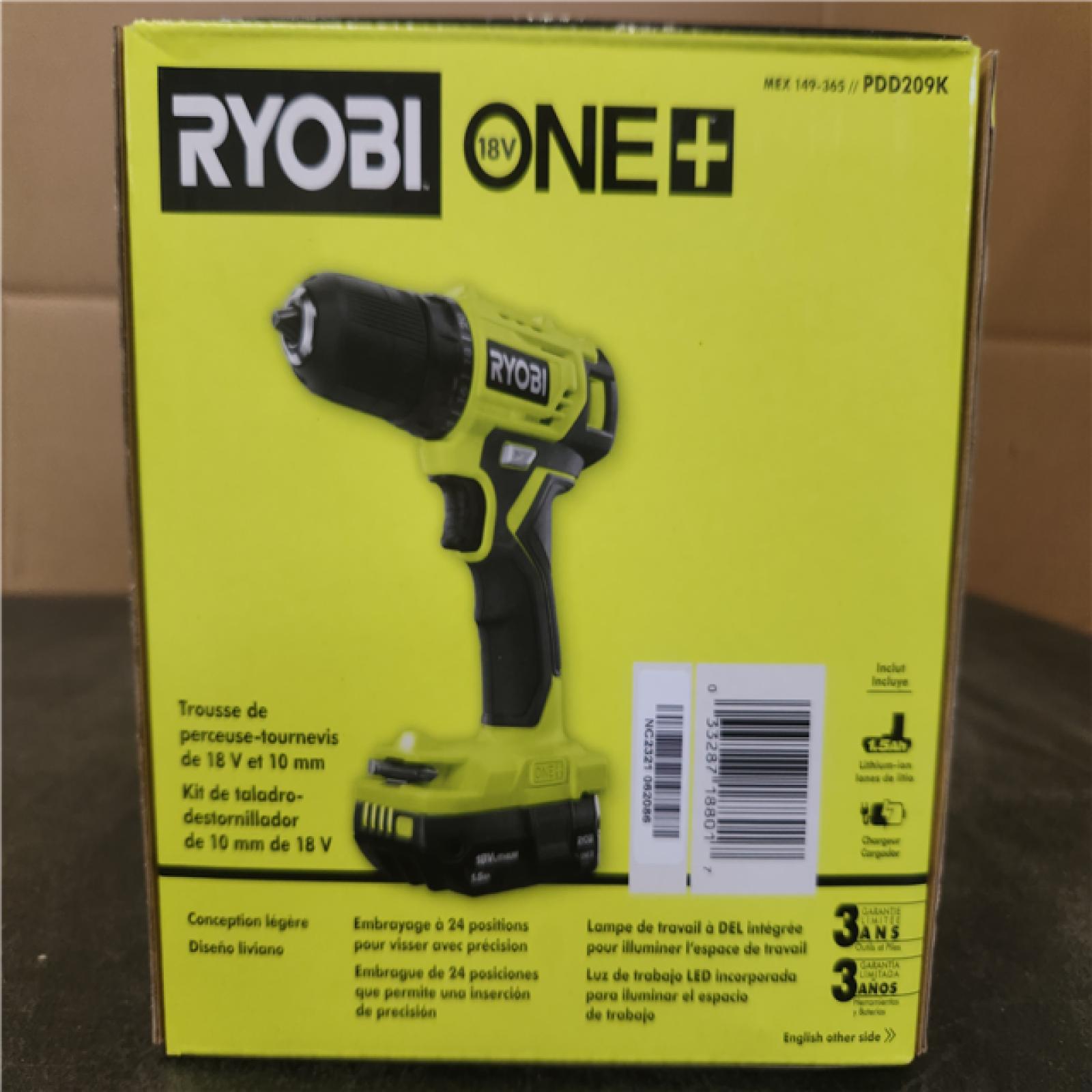 Phoenix NEW RYOBI ONE+ 18V Cordless 3/8 in. Drill/Driver Kit with Compact Battery and Charger SEALED